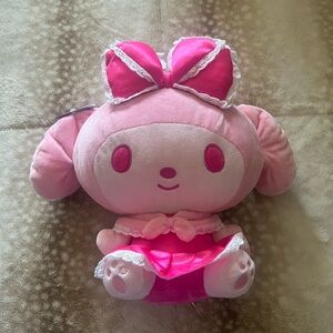 Hello kitty and friends my melody 12” Pink monochrome plush NWT